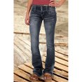 thumbnail image 1 of Women's Low Rise Ripped Baggy Jeans Loose Fit Wide Leg Retro Korean Style Polyester Pants, 1 of 10