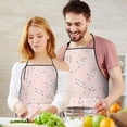 thumbnail image 5 of Pioneer Flower Floral Print Pattern Cotton Linen Apron with Pockets, Waterproof Adjustable, 33x27 Inch for Kitchen, Gardening, BBQ, Salon, 5 of 6