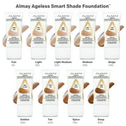 Almay Ageless Smart Shade Liquid Foundation Makeup, Hypoallergenic, 500 Golden, 1 fl oz