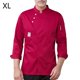 thumbnail image 2 of Botones de la chef de la chef de la manga larga del invierno del invierno con los bolsillos delanteros camisas para los trajes profesionales de los hombres para el restaurante Red XL Advancent LF000332-21, 2 of 6