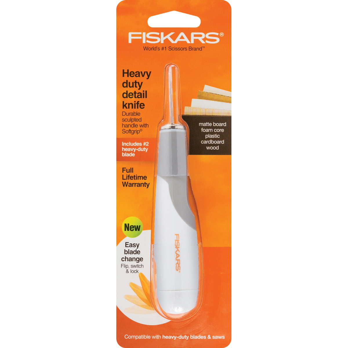 Fiskars Softgrip Detail Craft Knife - 8 Exacto Knife For Crafting -  Multi-Use Exacto Blade Included With Protective Cover - Imported Products  from USA - iBhejo
