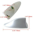 thumbnail image 4 of Leye Car Shark Fin Antenna Cover AM FM Radio Signal Roof Aerial Adhesive Tape Base Fits Most Auto Cars SUV Truck Antenna Accessories-White, 4 of 6