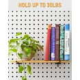 thumbnail image 6 of INCLY 60 Pack 6 Inch Black Pegboard Hooks, Heavy Duty Peg Board Shelving Hooks Accessories, Peg Board Tool Hangers Only Fit for 1/4" Pegboard Hanging Tools Garage, Craft Organizing, Kitchen, Store, 6 of 7