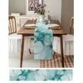 thumbnail image 6 of Turquoise Marble Table Runner Nature Marble Crack Country Retro Tablerunners 13 x 48 Inch, Table Decorations Tabletop Scarf for Summer Gathering Holiday Farmhouse Kitchen Dining Decor, 6 of 6
