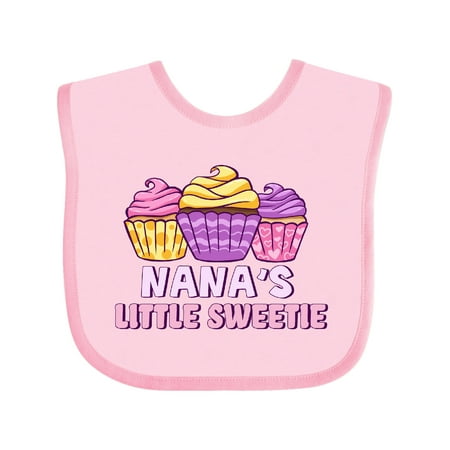 

Inktastic Nana s Little Sweetie Cute Colorful Cupcakes Gift Baby Boy or Baby Girl Bib