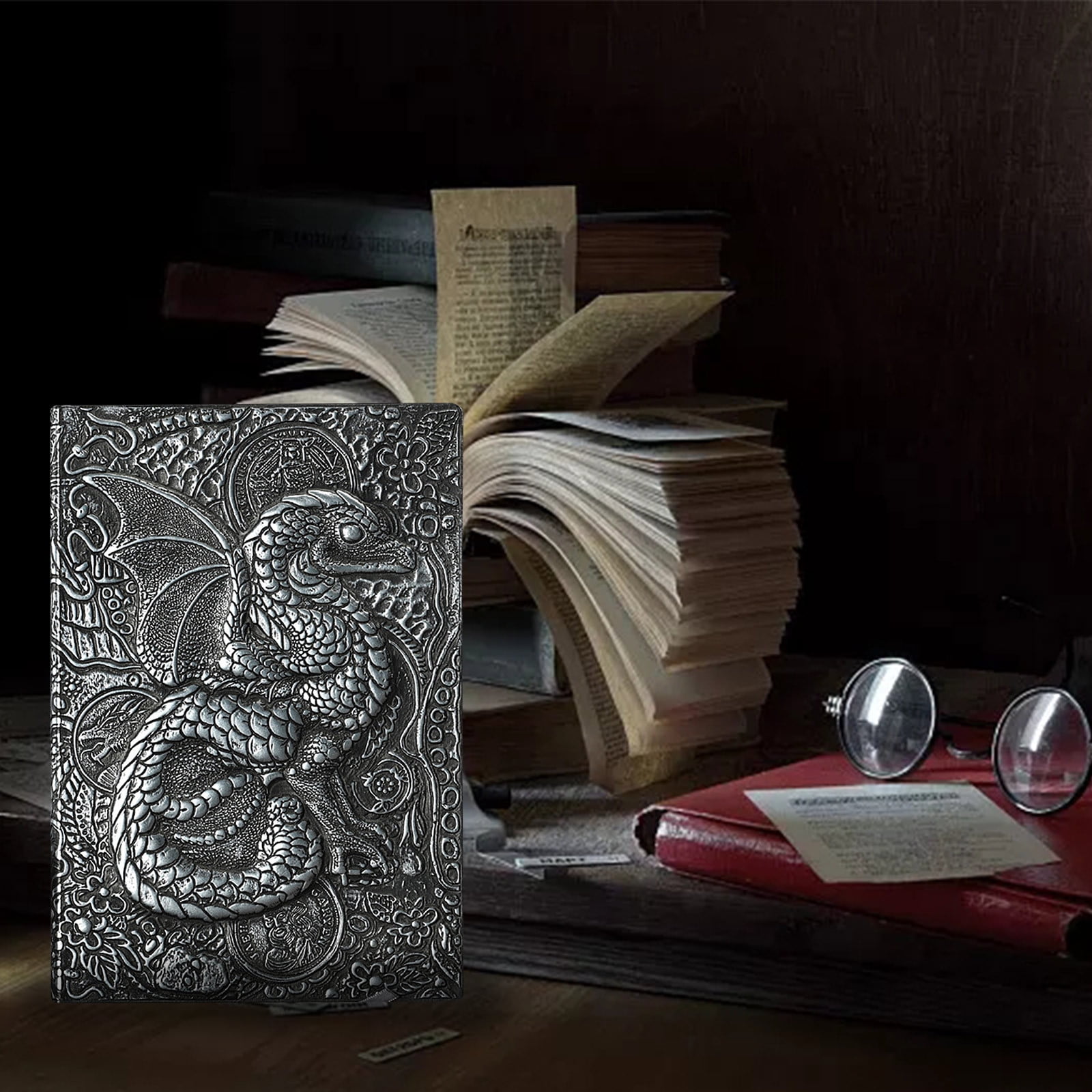 Dinosaur Embossed A5 Hardcover Notepad Notebook Manual