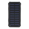 thumbnail image 2 of 20000mAh Portable Solar Energy Power Bank External Battery Charger with 6pcs LED Light Black, 2 of 10