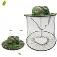 thumbnail image 1 of Hunter Bee Head net hat Beekeeping Beekeeper bee Veil hat Hunting Netting mesh Hood Cap bee Keeper Catcher, 1 of 5