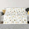 thumbnail image 1 of XMXT Throw Blanket, Cartoon Bee Dandelion Machine Washable Blankets for Sofa, 60 x 50 inches, 1 of 9