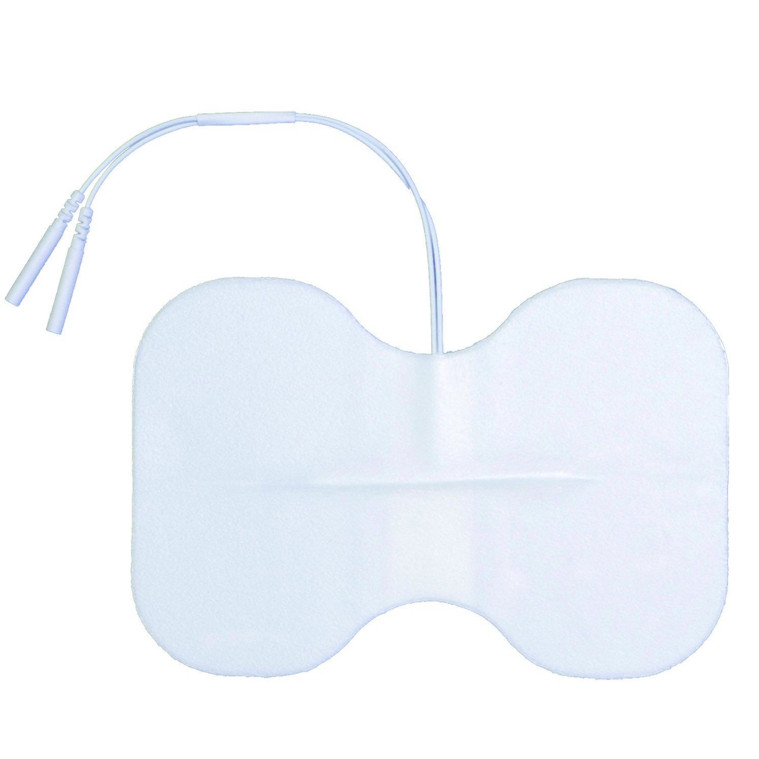 Butterfly Pads for Massagers / Tens Units electrode pads 4x6 Inch White