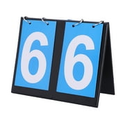 Portable Flip Sports Scoreboard Score Counter for Table Tennis Basketball(2 Digit Blue) QINAN