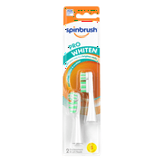 Spinbrush PRO WHITEN Refill, Soft Bristles, Includes 2 Replacement Heads for Battery Powered Toothbrushes