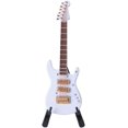 thumbnail image 1 of Mini Guitar Model Electric Guitar Movable Headstock Musical Instrument Miniature, 1 of 5