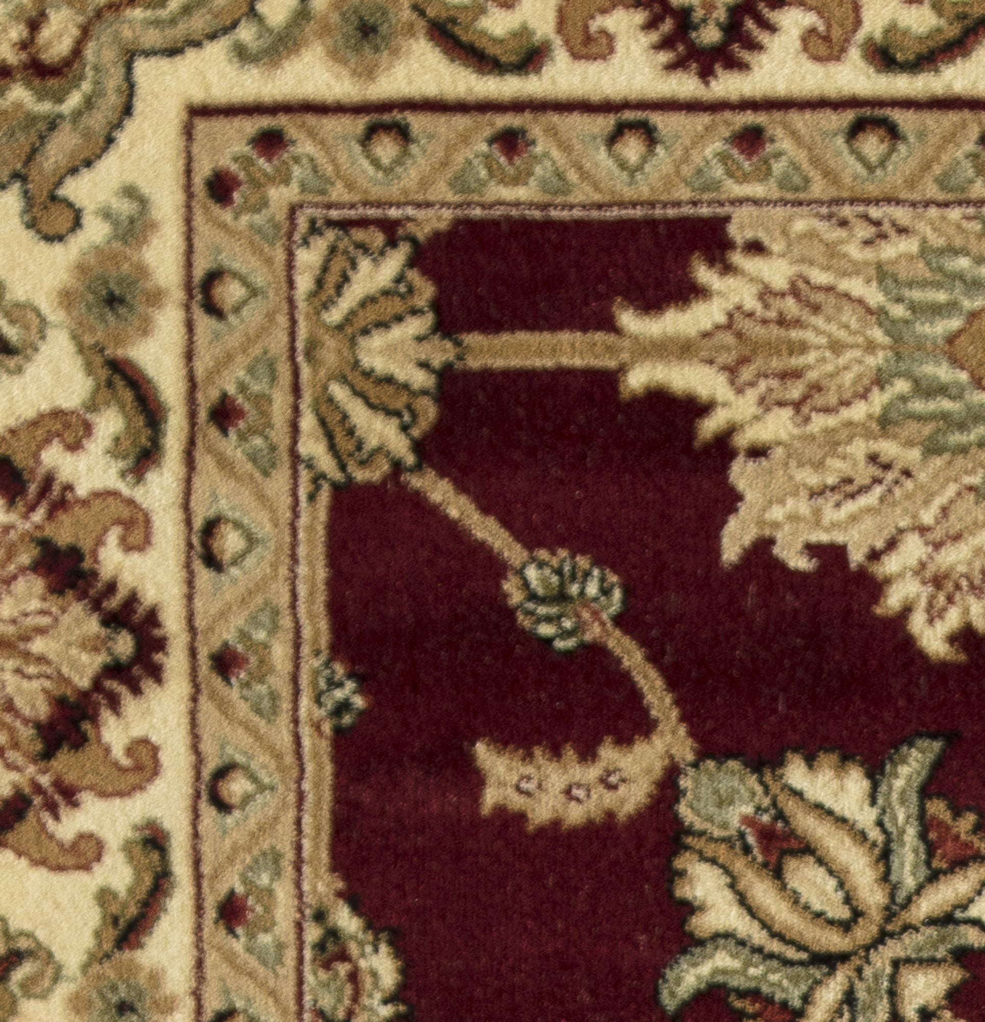 Rugs America Vista 342-CHR Kashan Cherry Oriental Traditional Red Area Rug, 2'3"x7'10"