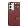 thumbnail image 2 of Allytech Galaxy A34 5G Wallet Case, 2023 Vintage PU Leather Slim Fit Back Cover with Cards Holder Ring Stand Shockproof Bumper Wallet Case for Samsung Galaxy A34 5G -Darkred, 2 of 7