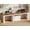 White + Brown, variant on SEDETA 2 Person Desk, 94.5 Inch Extra Long Computer Desk with Large Filing Drawer & Outlets, Farmhouse Double Workstation Corner Desk with Storage Shelves for Home Office, Black + Brown