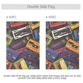 thumbnail image 4 of Yayeee Garden Flag 12" x 18" Double Sided Outdoor Yard Lawn Holiday Decorations, Retro Cassette Pattern, 4 of 6