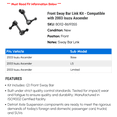 thumbnail image 2 of Front Sway Bar Link Kit - Compatible with 2003 Isuzu Ascender, 2 of 2
