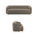 thumbnail image 4 of Monica 88 Inch Boucle Fabric Sofa in Earth, 4 of 9