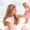 thumbnail image 3 of 3-pack girls hair bands, colorful heart-shaped floral headbands for kids non-slip hair bands with teeth for girls toddlers, 3 of 5
