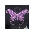 thumbnail image 4 of Seyurigaoka Women Juniors Fashion Crop Tops, Butterfly Print Long Sleeve Round Neck T-shirt, 4 of 9