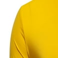 thumbnail image 6 of Miluxas Mens Mock Turtleneck T Shirts Long Sleeve Slim Fit Shirts Casual Ribbed Knited Tops thermal Pullover Undershirts Yellow, 6 of 9