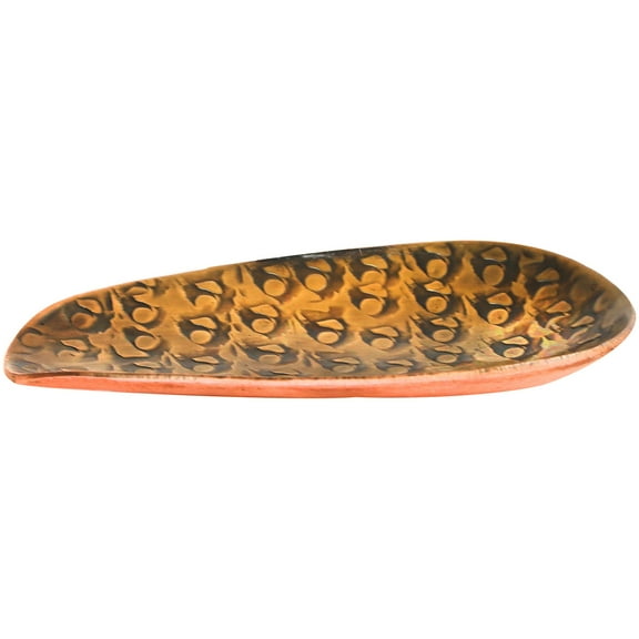 De Kulture Works Works Handmade Pure Copper Tea Spoon Demitasse Baby Scoop ,Premium Deluxe Tableware Classic Utilitarian Flatware Food Grade Cutlery, 2.5x1.5 (LW) Inches