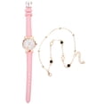 thumbnail image 3 of 1 juego de reloj y pulsera para mujer, reloj de dibujos animados, reloj de pulsera de moda, brazalete con decoraciones para damas, 3 of 6