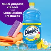 Fabuloso 2X Multi-Purpose Cleaner, No Rinse Floor Cleaner, Tropical Spring Scent, 56 fl oz