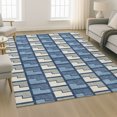 thumbnail image 6 of Addison Rugs Mayfield Premium Machine Washable Transitional Geometric Navy Rectangle Rug, 9' x 12', 6 of 6