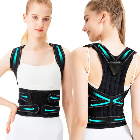 Back Brace Posture Corrector for Men and Women Adjustable Full Back Support Shoulder Straightener Braces