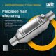 thumbnail image 5 of Inlet/Outlet Universal Catalytic Converter, with O2 Port & Heat Shield 53004 Car Stainless Steel Cat, 5 of 5