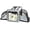 Grey, variant on Pet Life ® 'Capacious' Dual-Sided Expandable Spacious Wire Folding Collapsible Lightweight Pet Dog Crate Carrier House