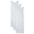 thumbnail image 3 of Fruit of The Loom Men's 3 Pack Dual Defense Finished Hem A Shirts White S, 3 of 3