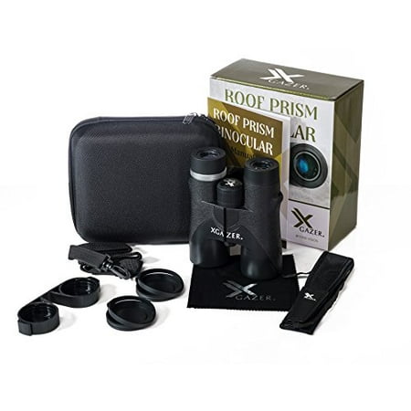 XGAZER OPTICS 8X42 HD Professional Binoculars- High Power Travel, Hunting, Fishing, Safari, Bird Watching Binoculars- Long Range, Eye-Relief Binoculars w/ Neck Strap, Cleaning Cloth & Carrying