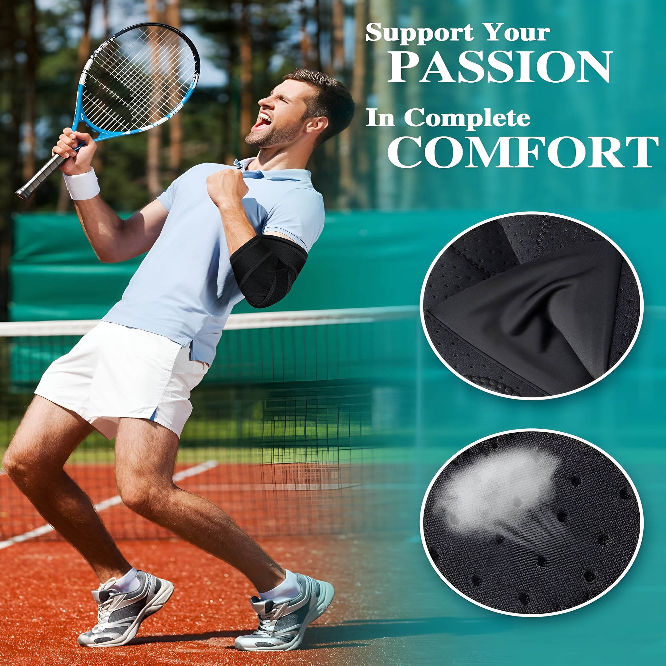 Elbow Brace for Cubital Tunnel, Ulnar Nerve Entrapment Brace, Adjustable Elbow Splint for Sleeping, Tennis Elbow, Tendonitis, Comfortable Stabilizer Support for Men And Women