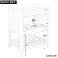 thumbnail image 5 of 18.10 in Wide Brown Vanity - Modern and Simple Style - Freestanding in Bathroom - Ample Space, 5 of 7