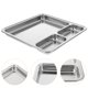 thumbnail image 2 of 1 plato de acero inoxidable plato dividido para el hogar plato de fruta plato de desayuno HOMEMAXS 12839444-MX, 2 of 6