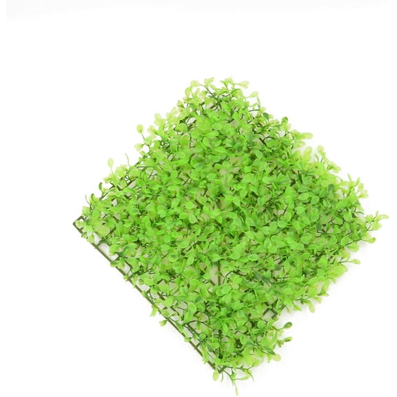 CNZ Aquarium Decor Fish Tank Decoration Ornament Artificial Plastic Plant Green, 9" x 9" Mat