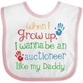 thumbnail image 3 of Inktastic Auctioneer Like Daddy Boys or Girls Baby Bib, 3 of 4