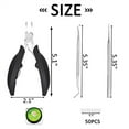 thumbnail image 4 of Dicasser Ingrown Toenail Tool Ingrown Toenail Kit Ingrown Toenail Treatment Pedicure Tools Toenail Clippers Professional Tool Set for Ingrown & Thick Nail (Black), 4 of 7