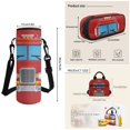 thumbnail image 6 of Yspwyqan 4 Piece Kids Backpack Set, 600D Polyester Fire Truck Boys Backpack Set with Lunch Bag, Pencil Case, Water Bottle Bag for Boys Ages 8-15, Travel Hiking Daypack, 6 of 7