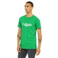 thumbnail image 2 of Daxton Adult Unisex Tshirt California Script with Vertical on the Back, Kelly White, XL, 2 of 3
