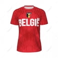 thumbnail image 3 of Unisex Belgium Belgium Flag 3D Printed T-Shirt Fans Mesh tshirt For Running Bike Soccer Tennis Fitness Sports Exclusive, 3 of 13