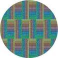 thumbnail image 1 of Ahgly Company Machine Washable Indoor Round Transitional Mint Green Area Rugs, 7' Round, 1 of 7