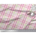 thumbnail image 3 of Soimoi White Cotton Voile Fabric Check Check Printed Fabric 1 Yard 42 Inch Wide, 3 of 3