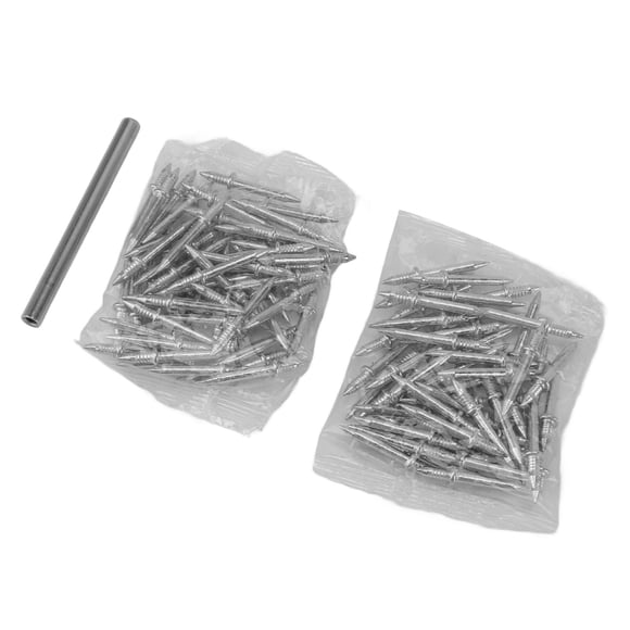 Clavos De Zócalo De Doble Punta, Fijación Segura Multifuncional Fácil Instalación 100 Piezas De Hilo De Rodapié De Doble Cabeza Clavo Sin Costura Para El Hogar