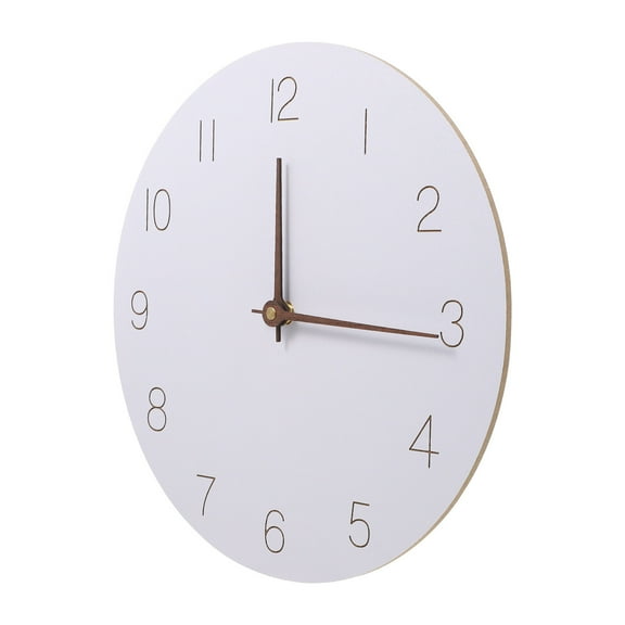 FRCOLOR Noiseless Clock Nordic Style Wall Clock 30CM White