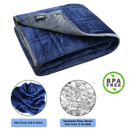 Katie Little Luxury Blanket - Ultra Plush Pine & River Weighted Blanket - | Minky Warm Luxury - (60