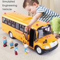 thumbnail image 3 of Inertie de Modèle d'Autobus d'Enfants Éducatifs Conduisant le Jouet de Modèle d'Autobus d'École Inertiel de Simulation Élevée pour le Divertissement, 3 of 10